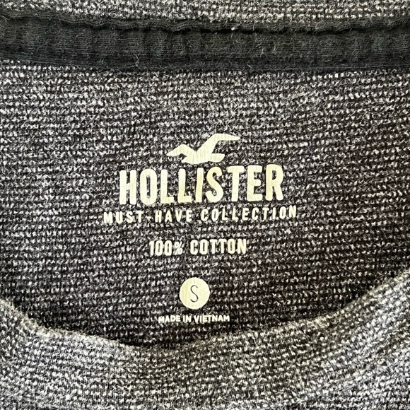Hollister | Bluish gray short sleeve crew neck cotton tee shirt men’s si… - Picture 2 of 9